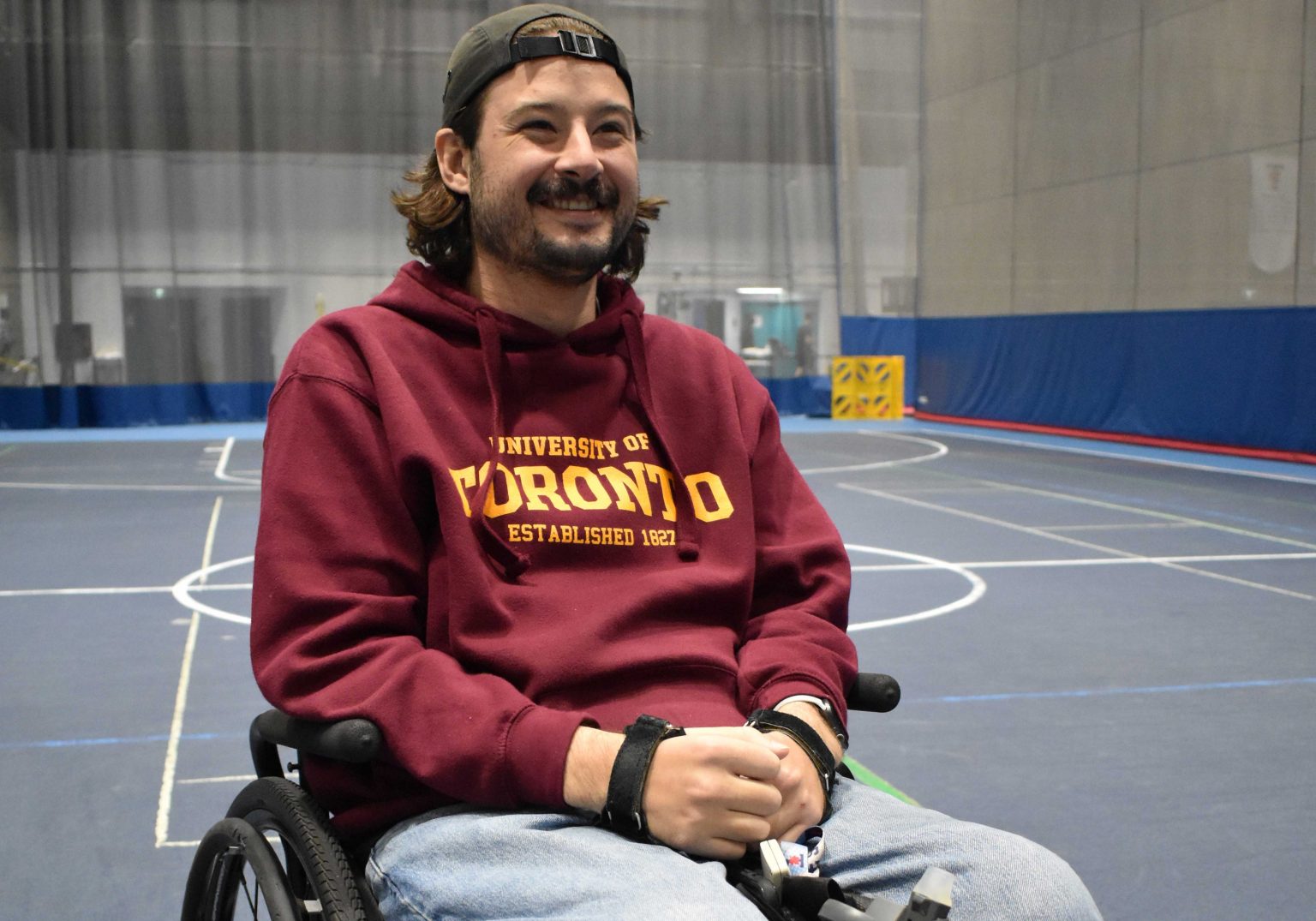 Beau Hayward, a student studying history and archaeology at U of T, says sustaining a spinal cord injury in 2018 caused him to re-evaluate what was truly important in his life (photo courtesy of the Division of People Strategy, Equity & Culture)